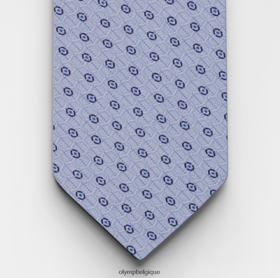 OLYMP FL8P6V2238 accessoires cravate slim 6,5 cm, bleu