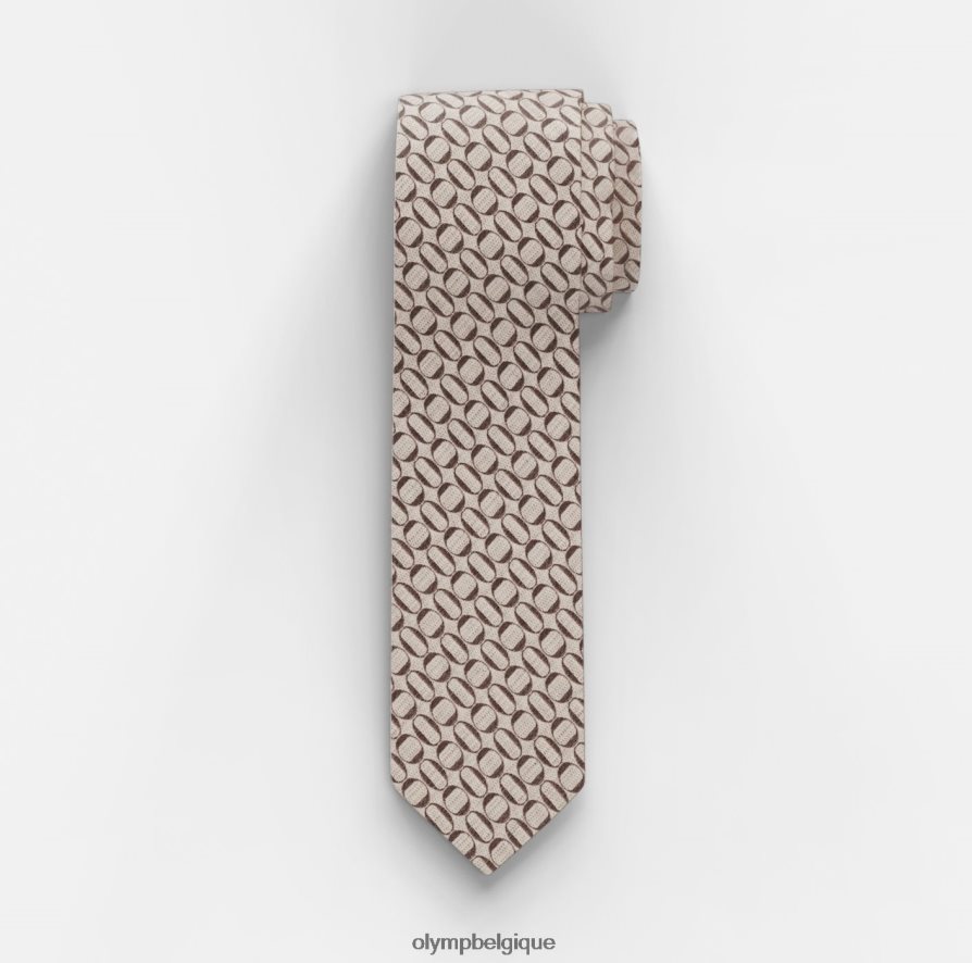 OLYMP FL8P6V2256 accessoires cravate slim 6,5 cm, taupe