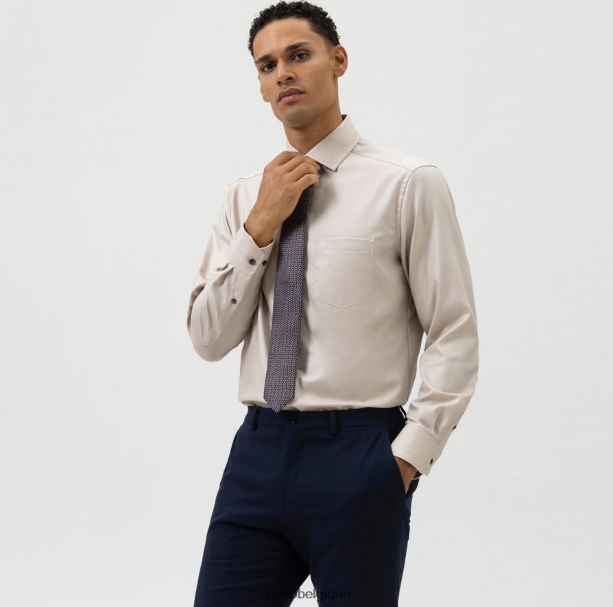 OLYMP FL8P6V2311 accessoires cravate slim 6,5 cm, marron