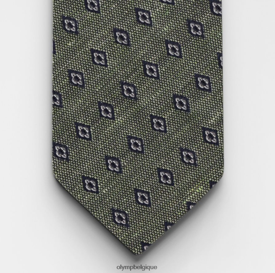 OLYMP FL8P6V2336 accessoires cravate slim 6,5 cm, vert anis