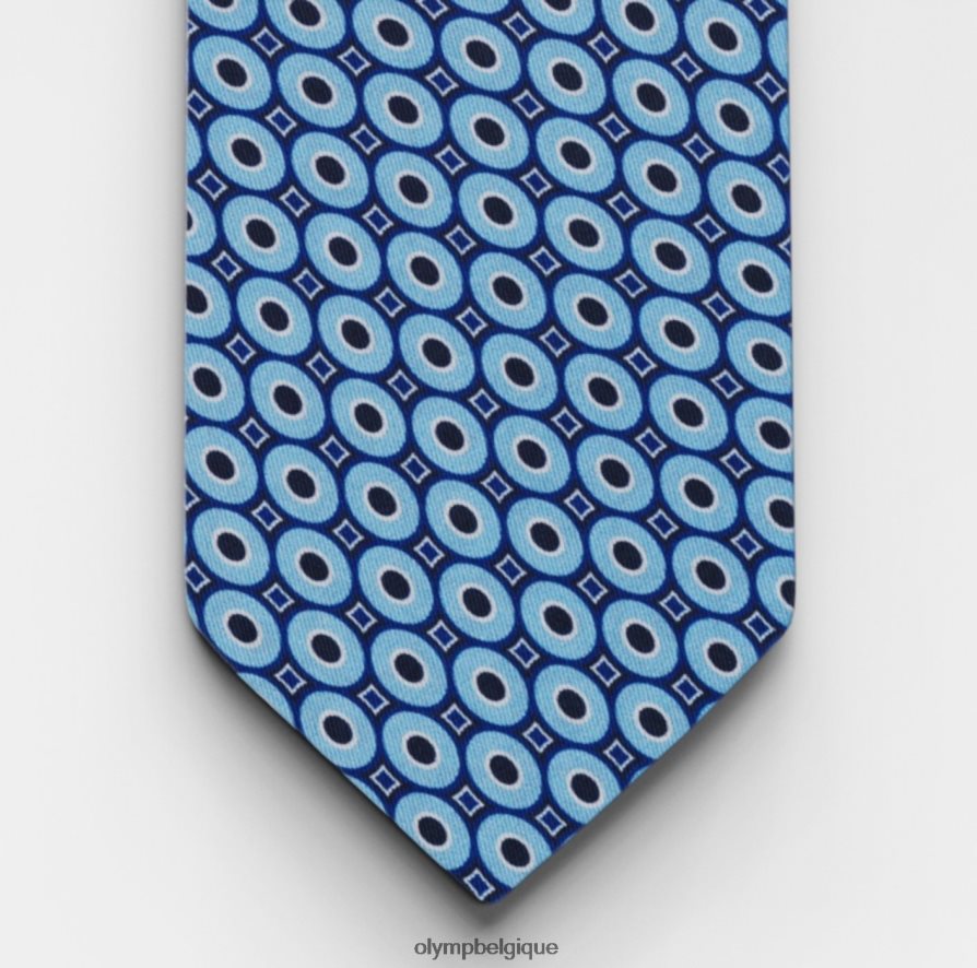OLYMP FL8P6V2351 accessoires cravate slim 6,5 cm, bleue