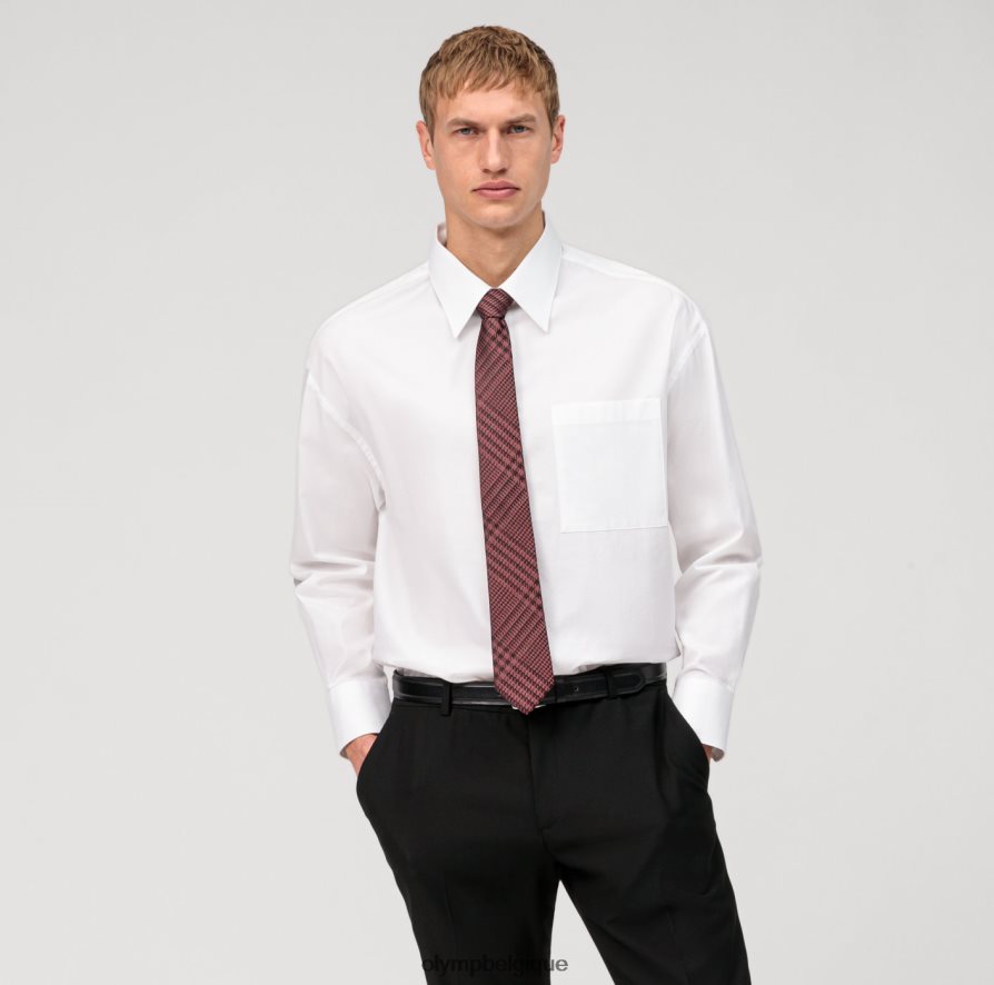 OLYMP FL8P6V2403 accessoires cravate régulière 7 cm, rouge