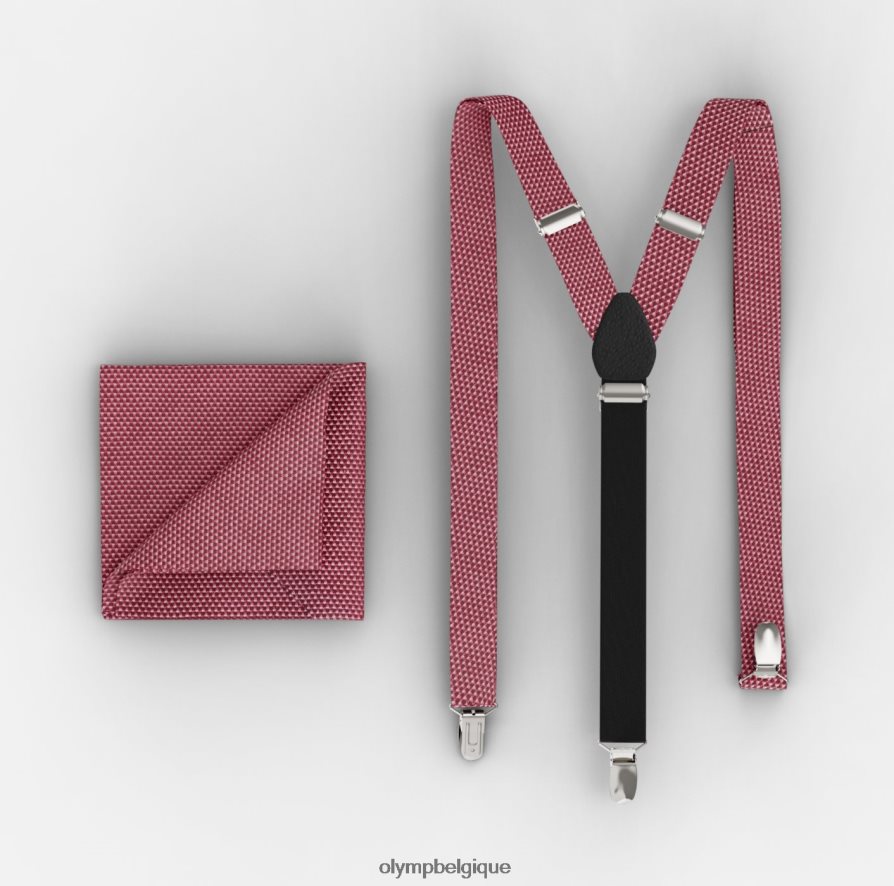 OLYMP FL8P6V2650 accessoires ensemble de bretelles / ensemble de pochettes de costume orange