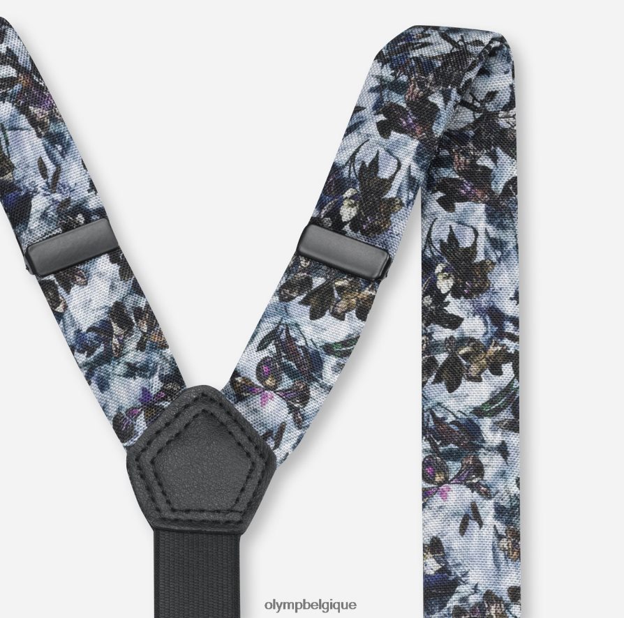 OLYMP FL8P6V2659 accessoires ensemble bretelles / ensemble pochette de costume bleu