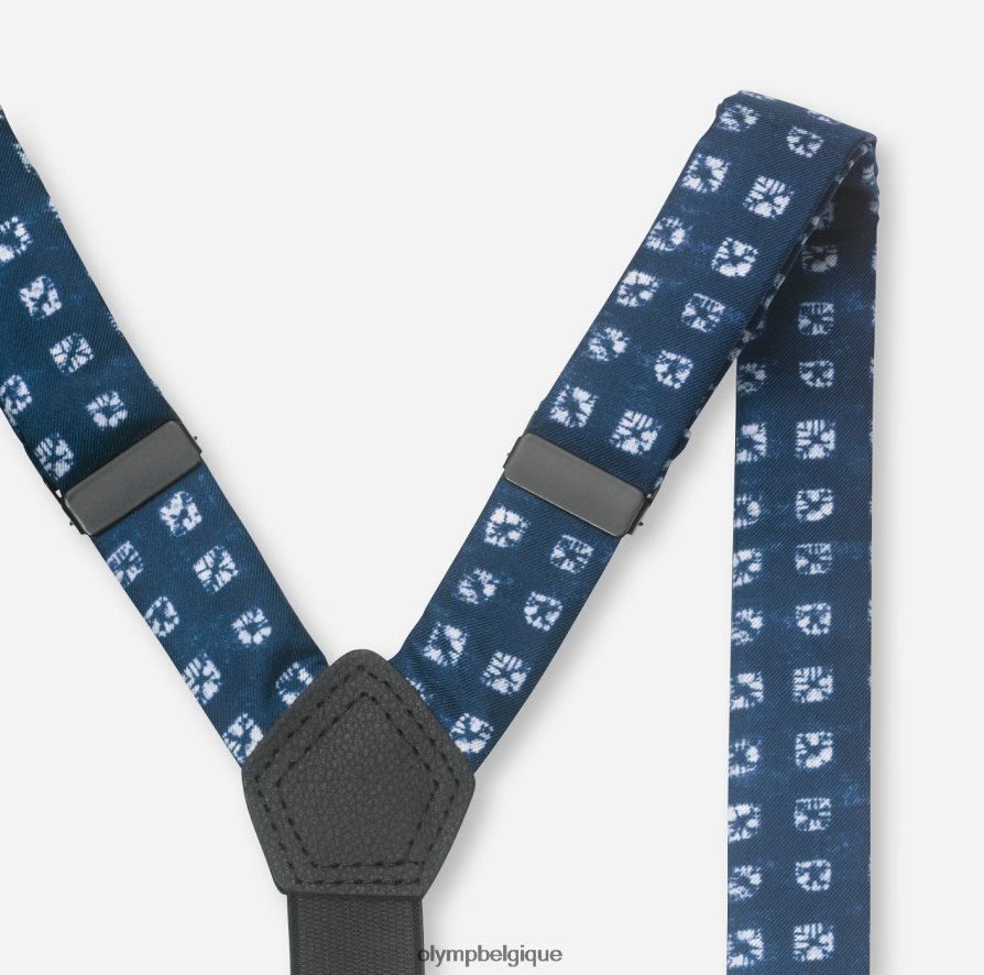 OLYMP FL8P6V2661 accessoires ensemble de bretelles / ensemble de pochettes de costume marine