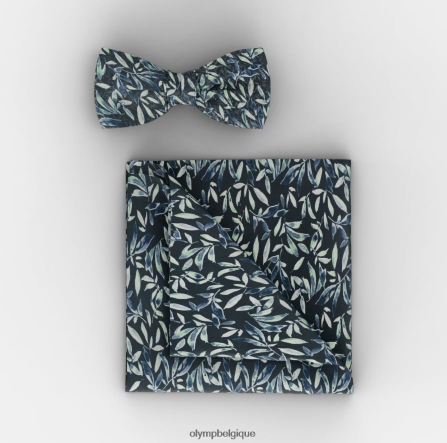 OLYMP FL8P6V2636 accessoires ensemble noeud papillon / pochette de costume marine