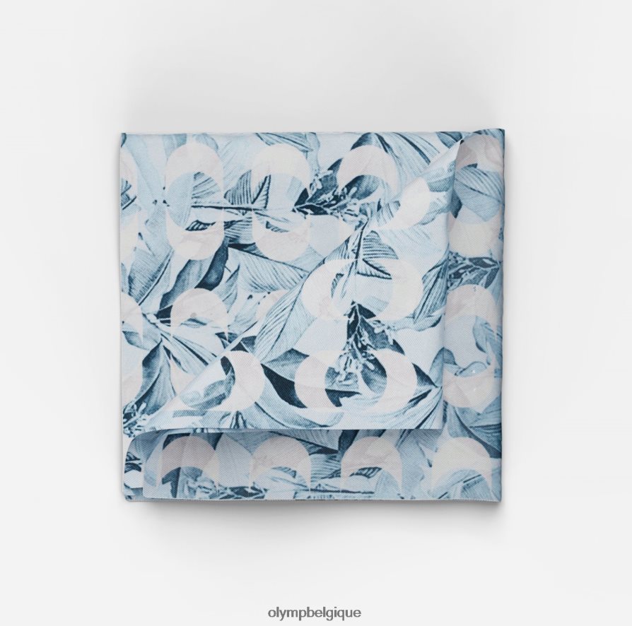 OLYMP FL8P6V2559 accessoires pochette de costume 30x30cm, bleu