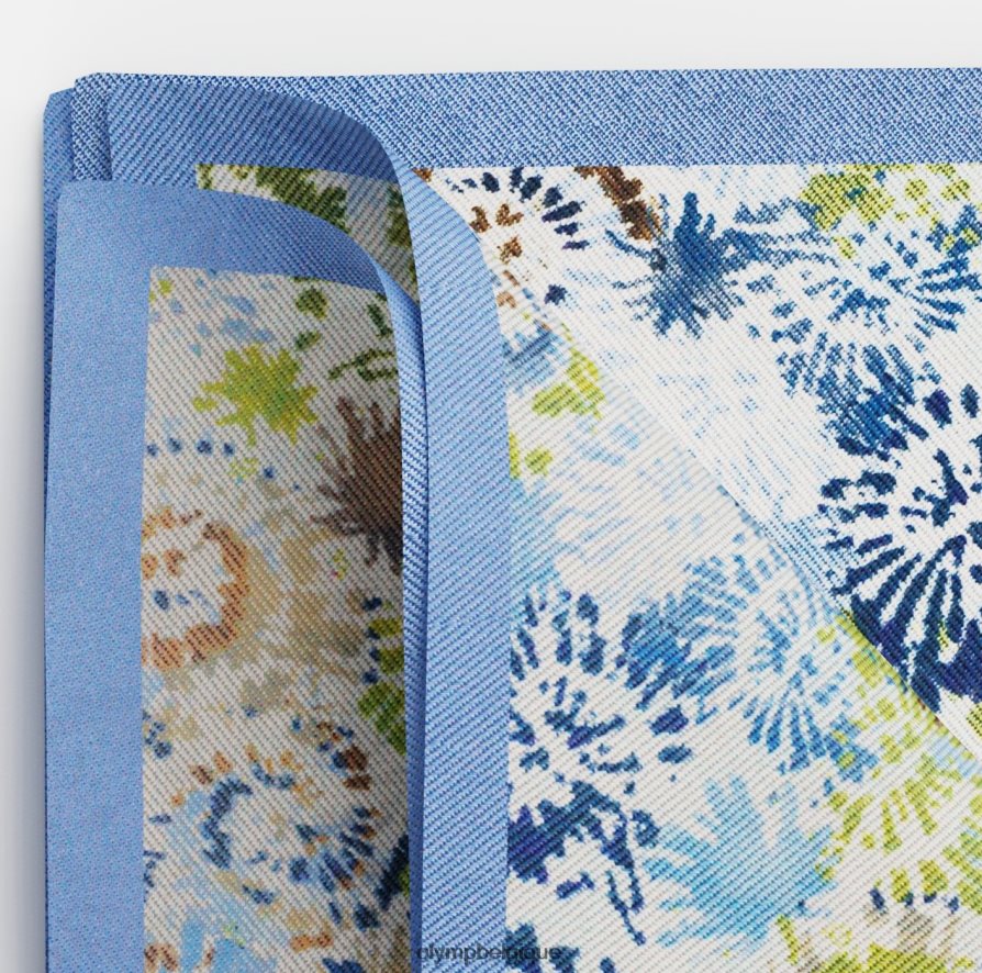 OLYMP FL8P6V2574 accessoires pochette de costume 30x30 cm, bleu