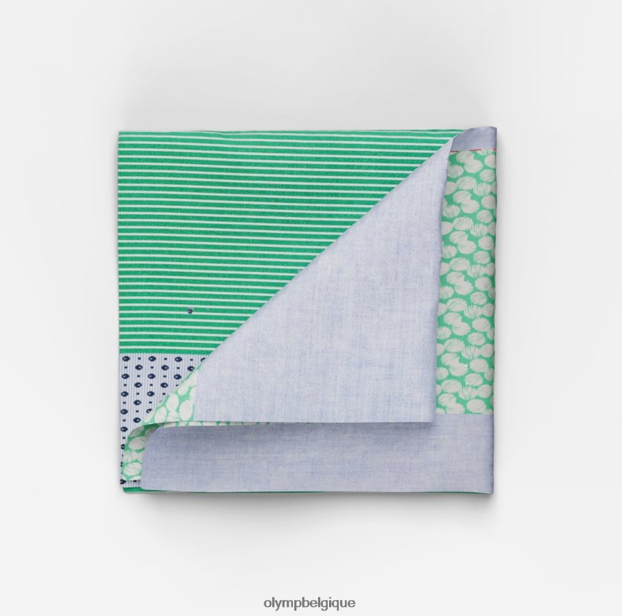 OLYMP FL8P6V2586 accessoires pochette de costume 30x30cm, vert anis