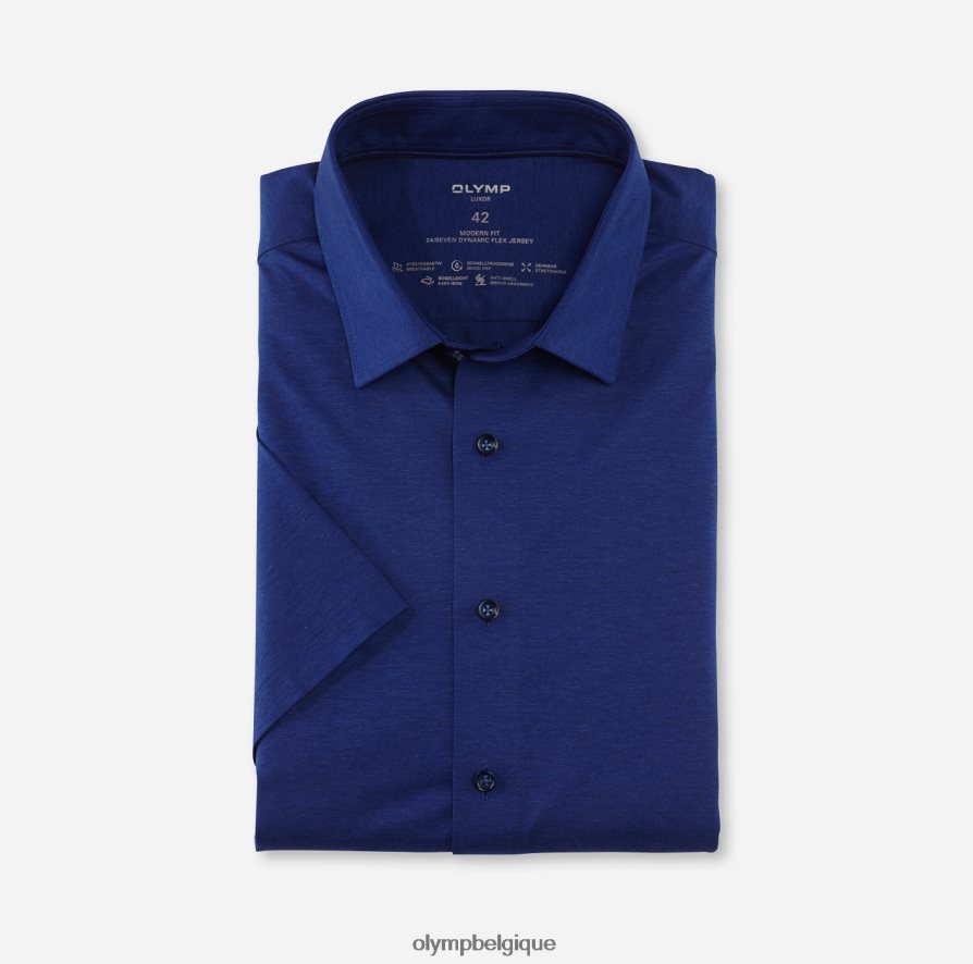 OLYMP FL8P6V1018 vêtements luxor 24/7 coupe moderne, chemise d'affaires, new kent, royal