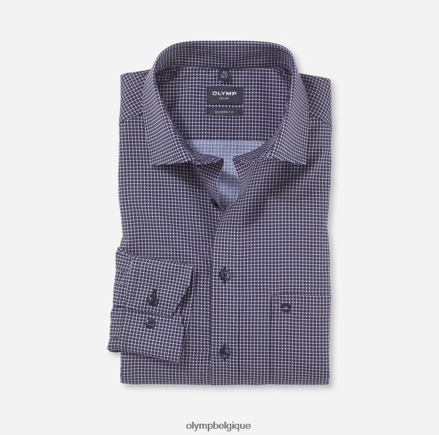 OLYMP FL8P6V1105 vêtements coupe moderne louxor, chemise d'affaires, kent mondial, rose