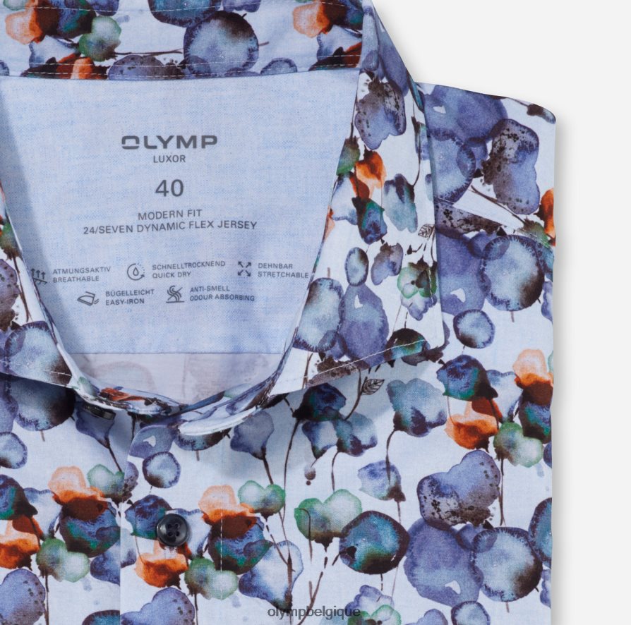 OLYMP FL8P6V1150 vêtements luxor 24/7 modern fit, chemise business, kent, mandarin