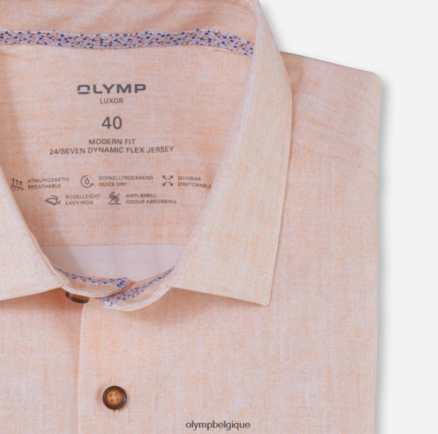 OLYMP FL8P6V1160 vêtements luxor 24/7 modern fit, chemise business, new kent, mandarin