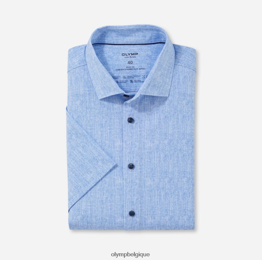 OLYMP FL8P6V1181 vêtements luxor 24/7 coupe moderne, chemise d'affaires, new kent, royal
