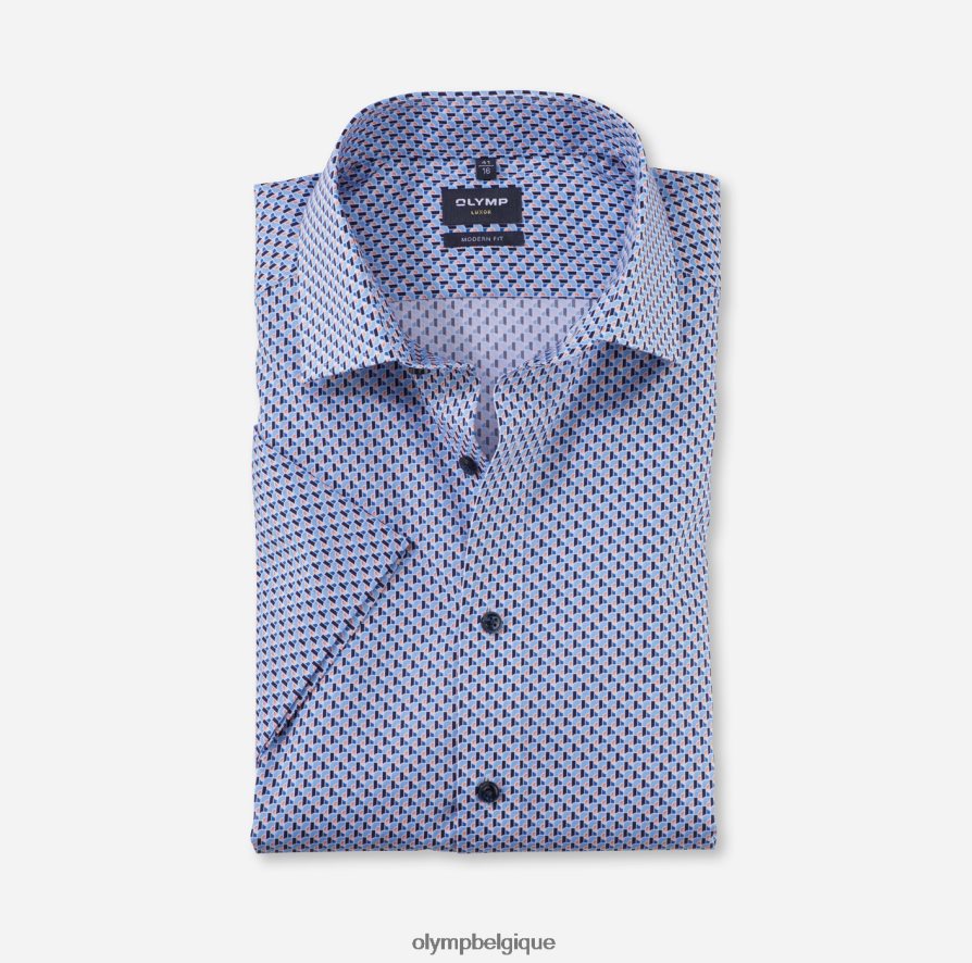 OLYMP FL8P6V1219 vêtements coupe moderne louxor, chemise d'affaires, global kent, orange