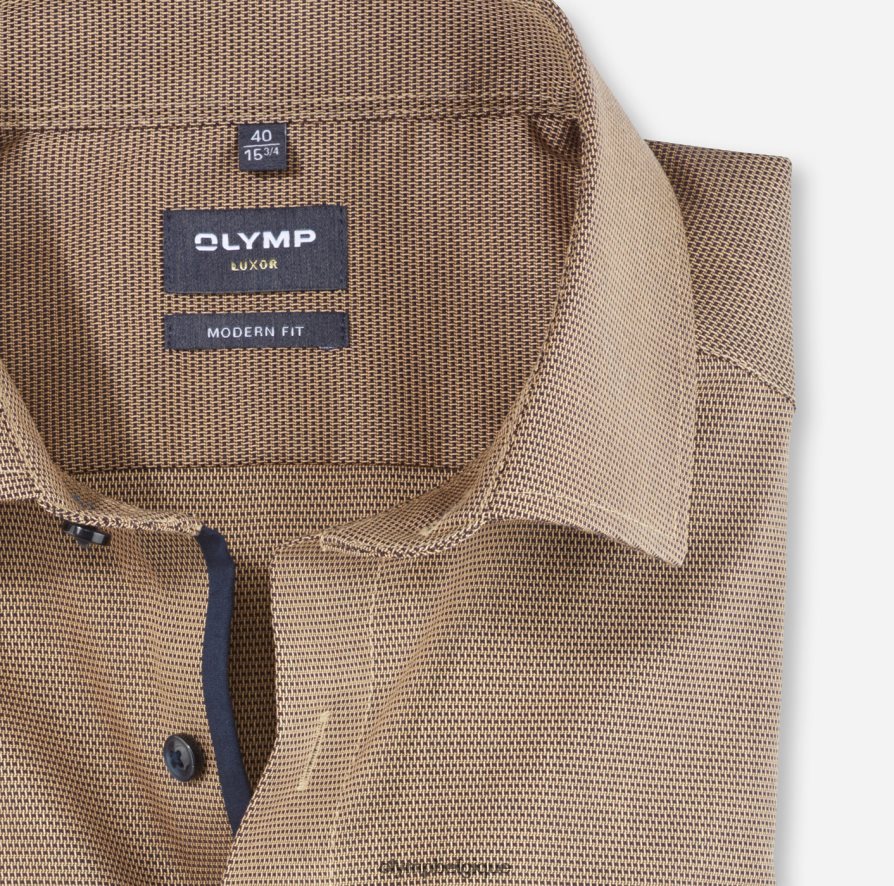 OLYMP FL8P6V1232 vêtements coupe moderne louxor, chemise d'affaires, kent mondial, mandarin