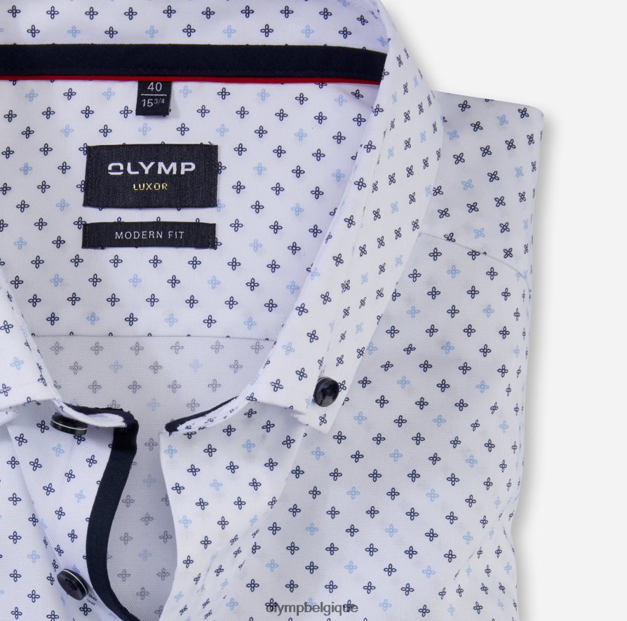 OLYMP FL8P6V1253 vêtements Luxor Modern Fit, chemise business, boutonnée, bleu