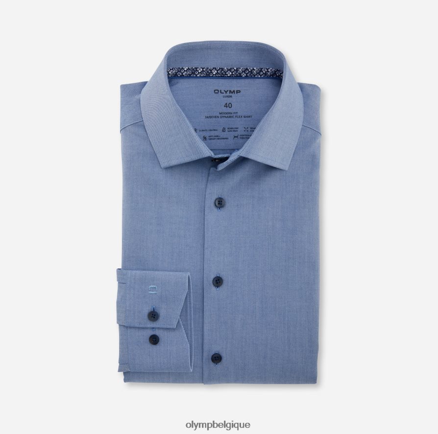 OLYMP FL8P6V1281 vêtements luxor 24/7 coupe moderne, chemise d'affaires, global kent, royal