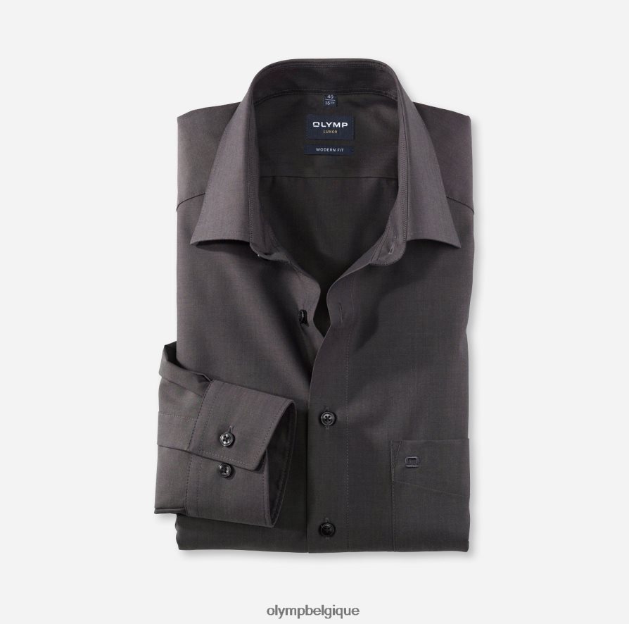 OLYMP FL8P6V1397 vêtements luxor modern fit, chemise business, new kent, anthracite