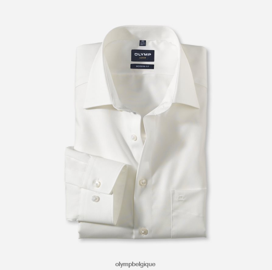 OLYMP FL8P6V1451 vêtements Luxor Modern Fit, chemise d'affaires, manches longues extra longues, New Kent, beige