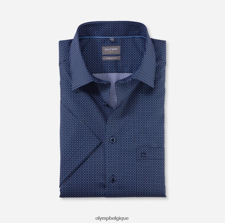 OLYMP FL8P6V1478 vêtements coupe confort louxor, chemise d'affaires, new kent, marine