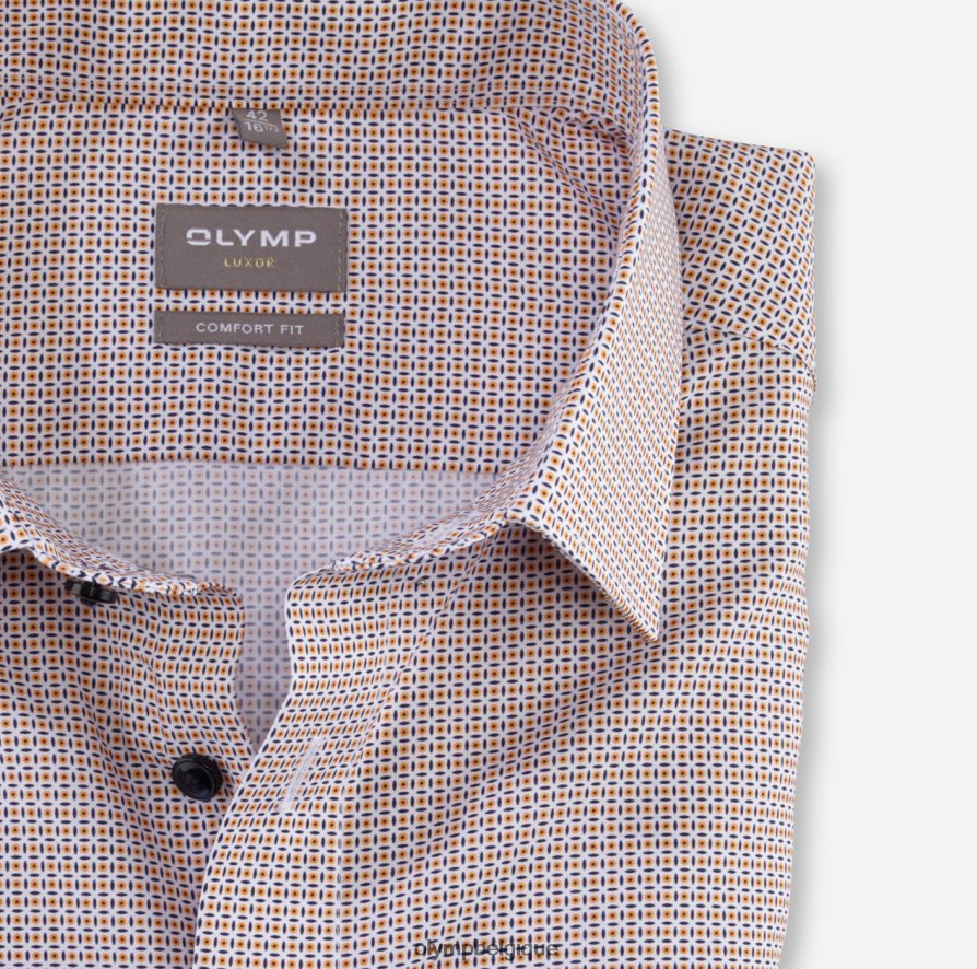 OLYMP FL8P6V1487 vêtements coupe confort louxor, chemise d'affaires, new kent, mandarin
