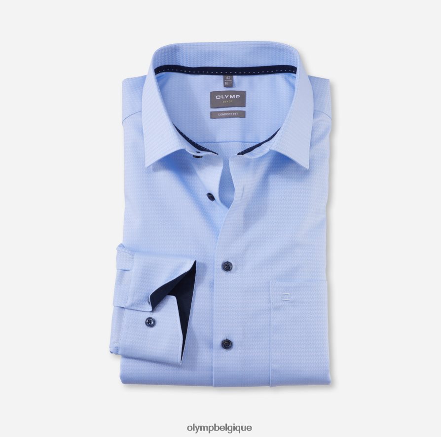 OLYMP FL8P6V1502 vêtements luxor confort fit, chemise business, new kent, bleu