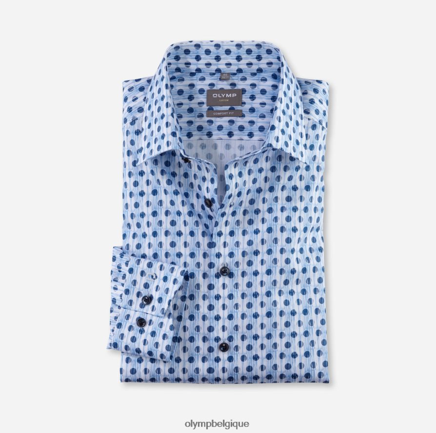 OLYMP FL8P6V1519 vêtements luxor confort fit, chemise business, new kent, bleu