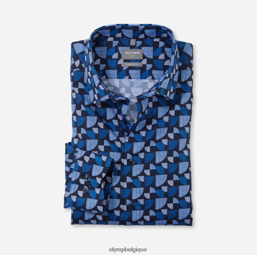 OLYMP FL8P6V1522 vêtements coupe confort louxor, chemise d'affaires, nouveau kent, royal