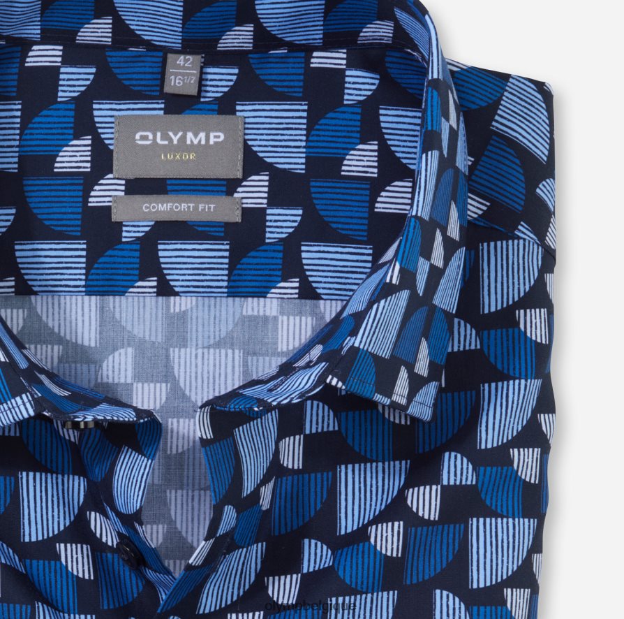 OLYMP FL8P6V1522 vêtements coupe confort louxor, chemise d'affaires, nouveau kent, royal