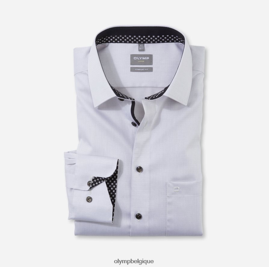 OLYMP FL8P6V1524 vêtements coupe confort louxor, chemise d'affaires, new kent, taupe