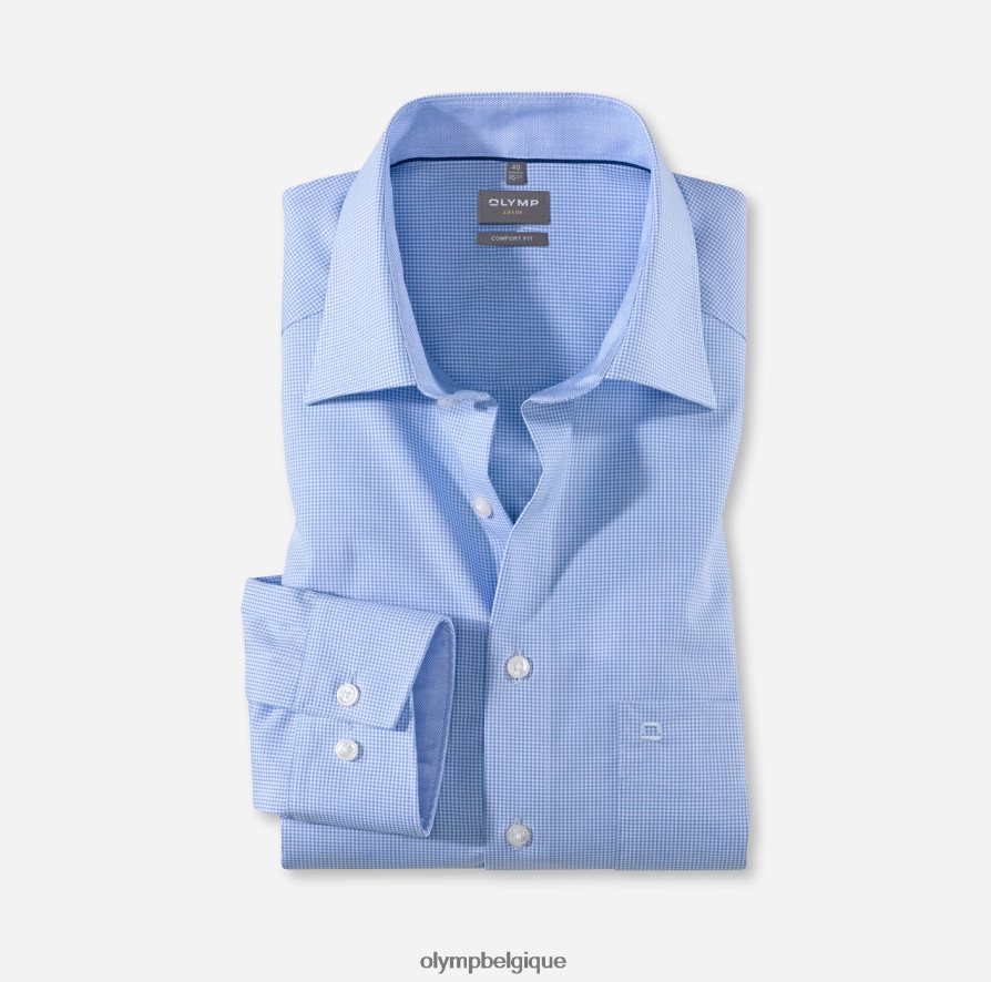 OLYMP FL8P6V1532 vêtements luxor confort fit, chemise business, new kent, bleu