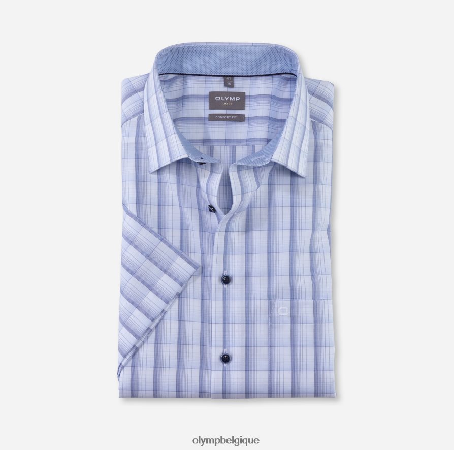 OLYMP FL8P6V1560 vêtements luxor confort fit, chemise business, new kent, bleu