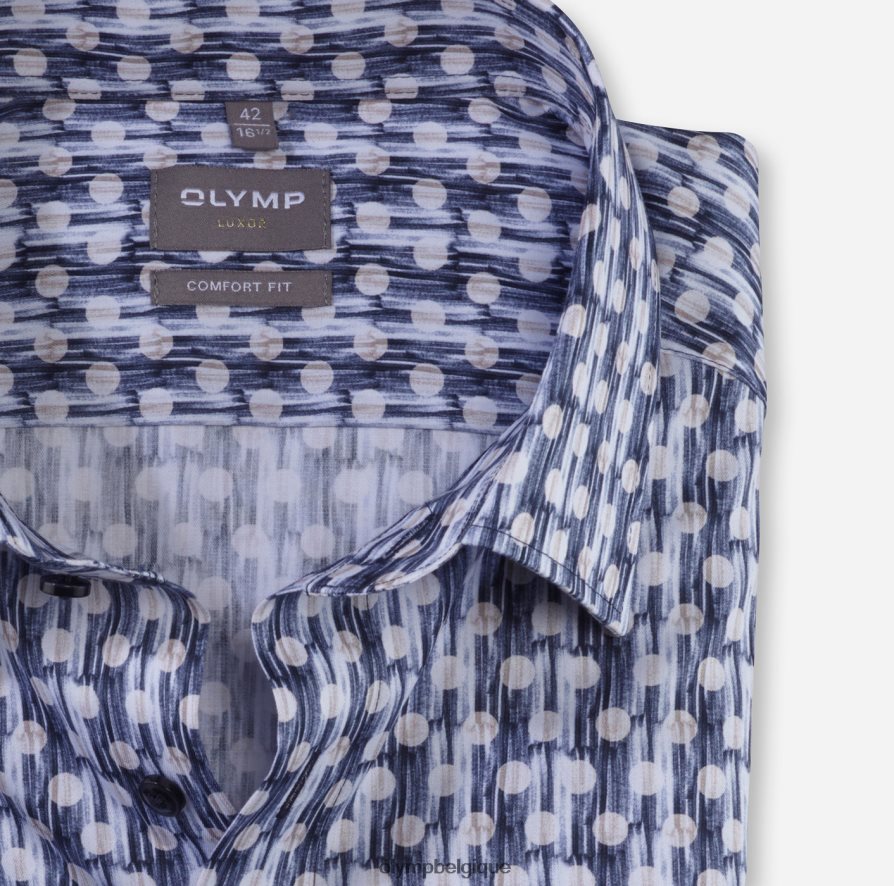 OLYMP FL8P6V1561 vêtements Luxor Comfort Fit, chemise d'affaires, New Kent, naturel