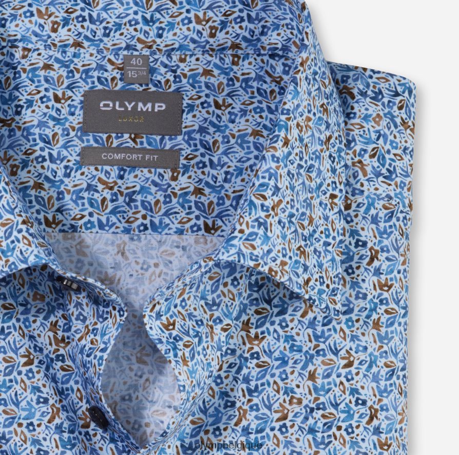OLYMP FL8P6V1568 vêtements Luxor Comfort Fit, chemise d'affaires, New Kent, naturel