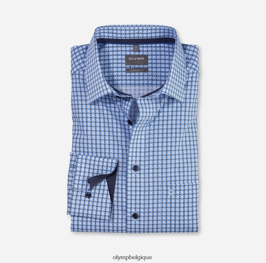 OLYMP FL8P6V1571 vêtements luxor confort fit, chemise business, new kent, bleu