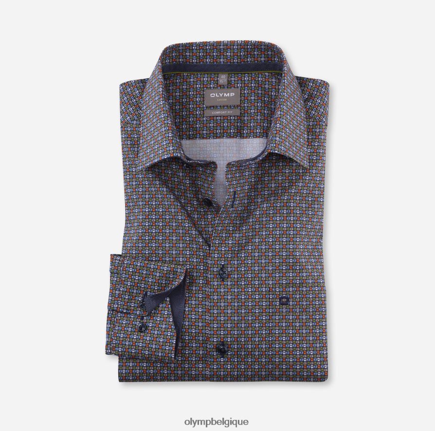 OLYMP FL8P6V1585 vêtements Luxor Comfort Fit, chemise d'affaires, New Kent, citron vert