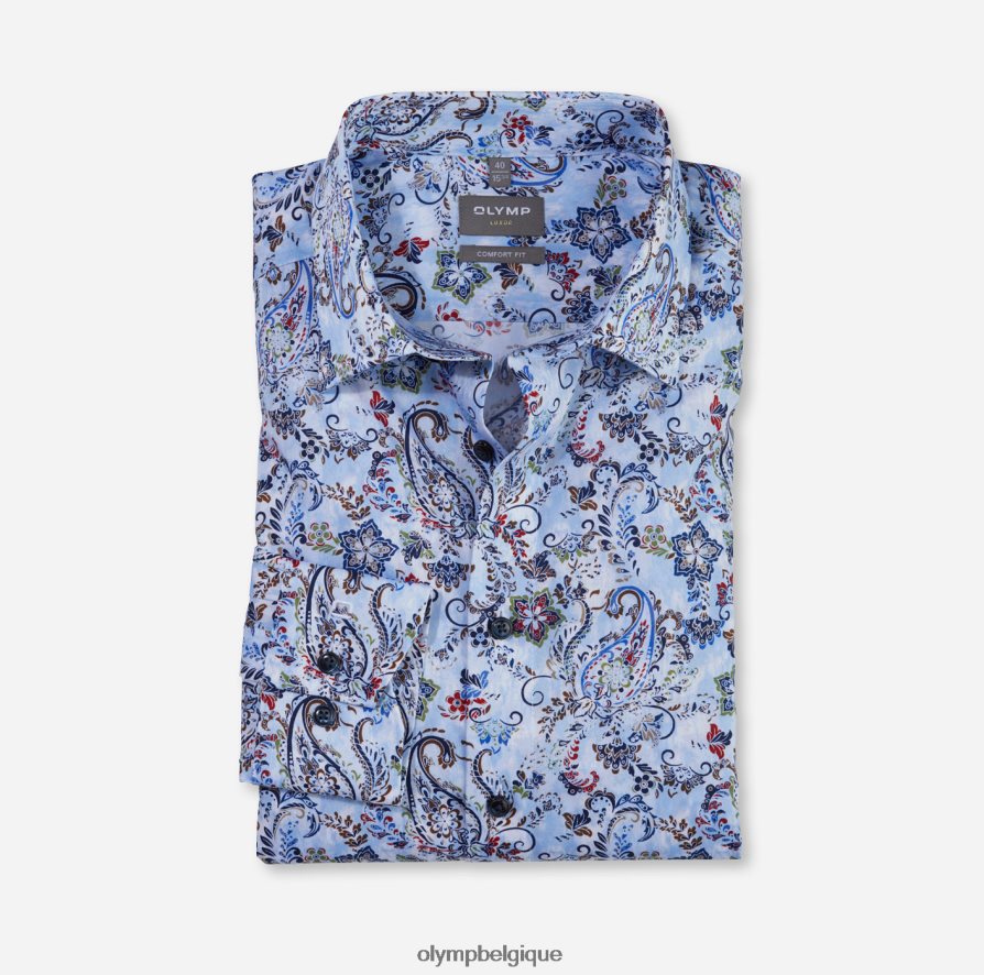 OLYMP FL8P6V1605 vêtements luxor confort fit, chemise business, new kent, bleu