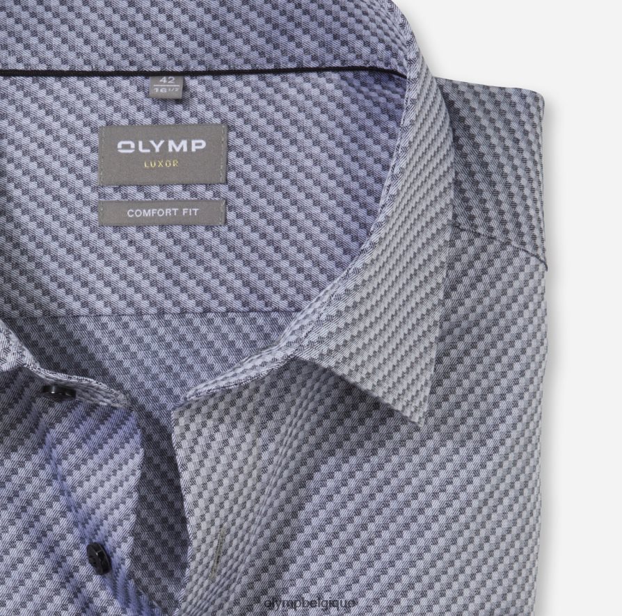 OLYMP FL8P6V1606 vêtements Luxor Comfort Fit, chemise d'affaires, New Kent, noir