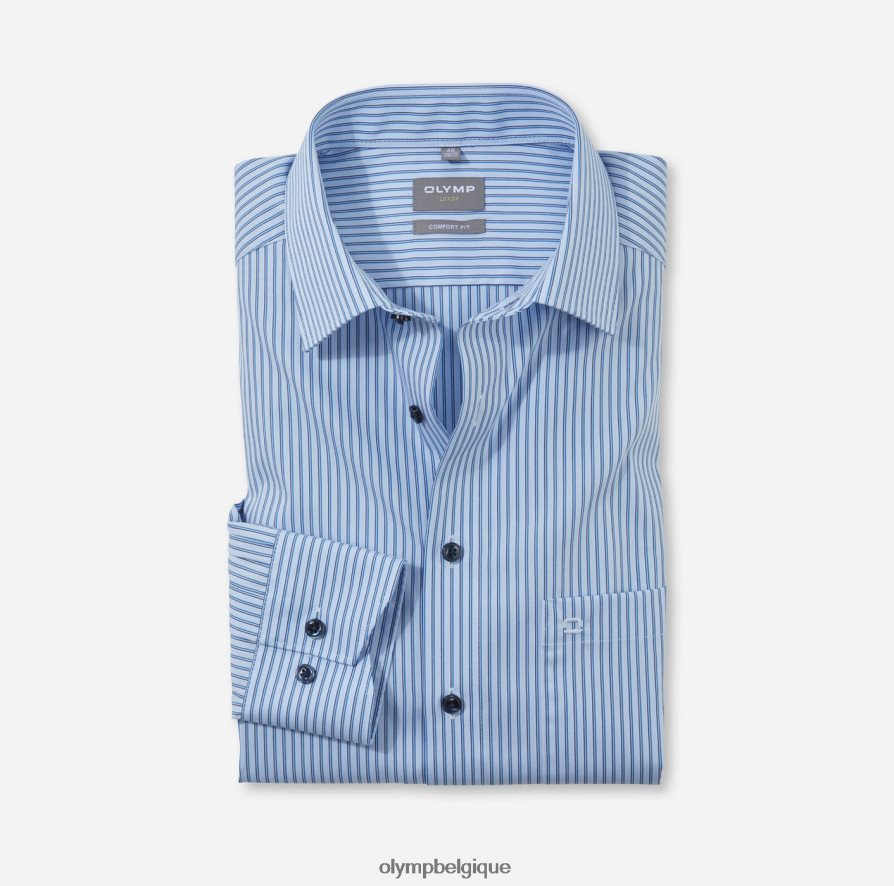 OLYMP FL8P6V1607 vêtements luxor confort fit, chemise business, new kent, bleu