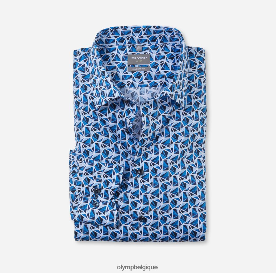 OLYMP FL8P6V1608 vêtements luxor confort fit, chemise business, new kent, bleu