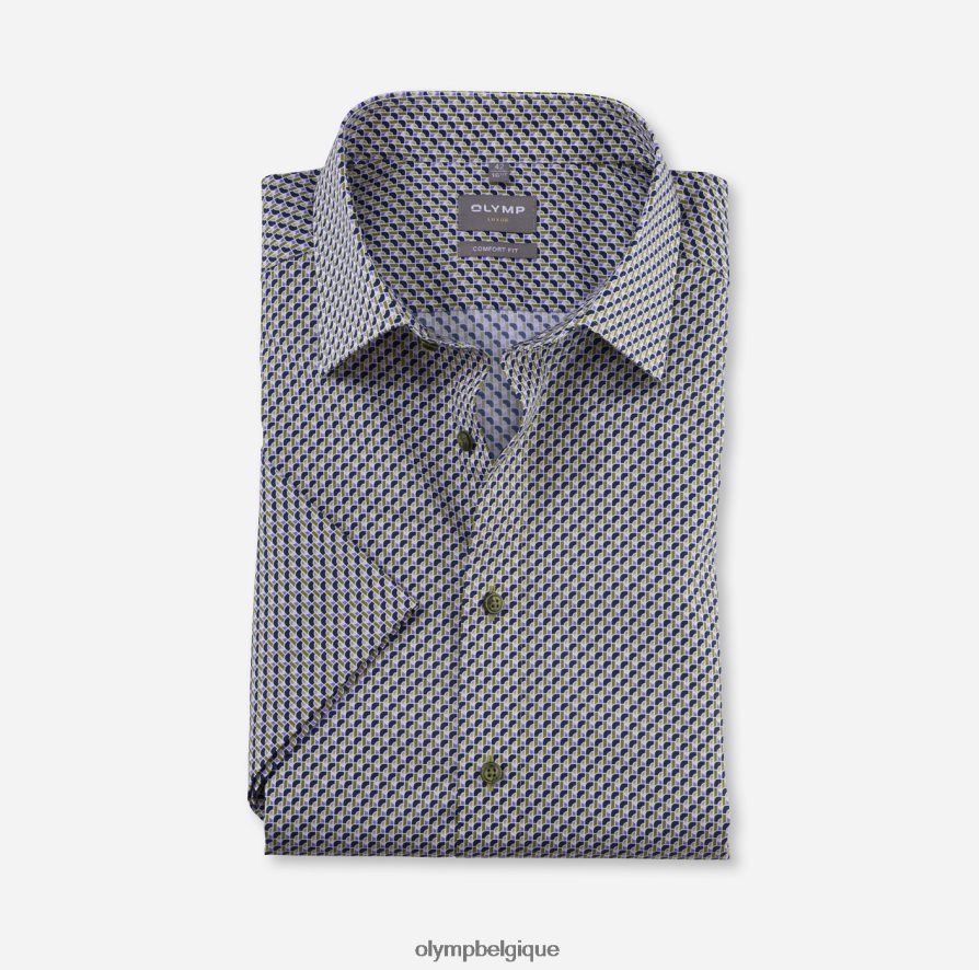 OLYMP FL8P6V1617 vêtements Luxor Comfort Fit, chemise d'affaires, New Kent, citron vert