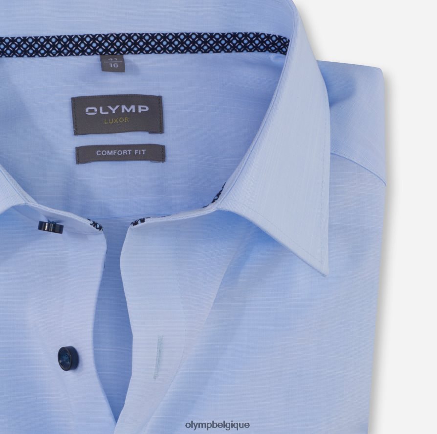 OLYMP FL8P6V1623 vêtements luxor confort fit, chemise business, new kent, bleu