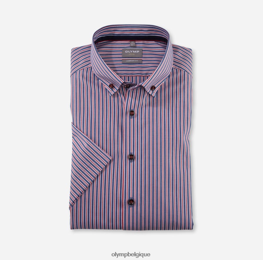OLYMP FL8P6V1625 vêtements Luxor Comfort Fit, chemise business, boutonnée, rouge OLYMP FL8P6V1625 vêtements Luxor Comfort Fit, chemise business, boutonnée, rouge