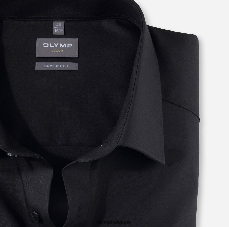 OLYMP FL8P6V1676 vêtements Luxor Comfort Fit, chemise d'affaires, New Kent, noir