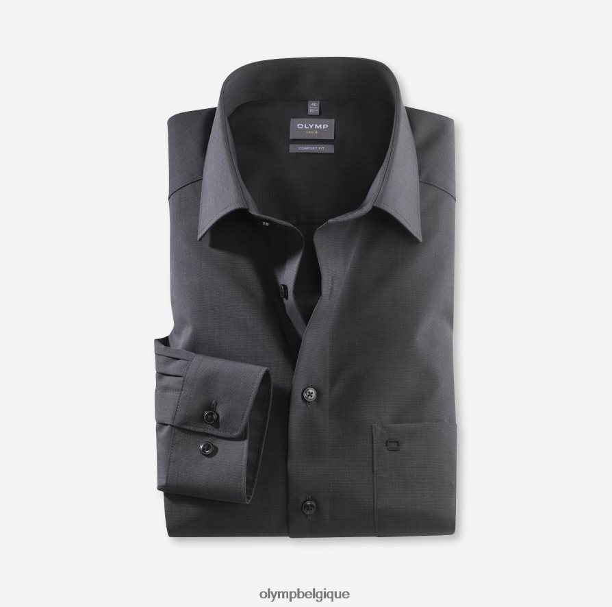 OLYMP FL8P6V1690 vêtements Luxor Comfort Fit, chemise d'affaires, New Kent, noir