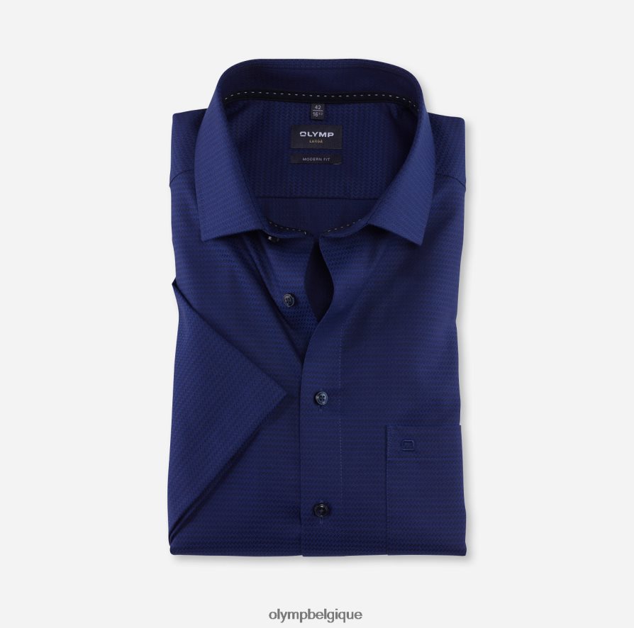 OLYMP FL8P6V935 vêtements coupe moderne louxor, chemise d'affaires, kent mondial, marine