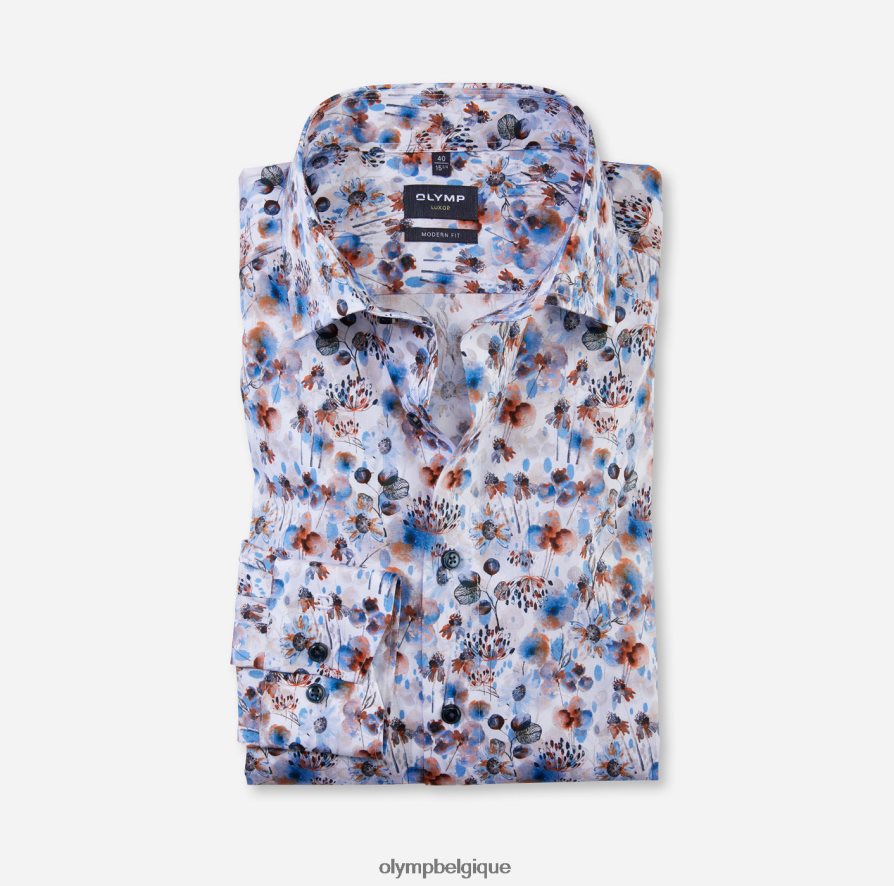 OLYMP FL8P6V951 vêtements coupe moderne louxor, chemise d'affaires, global kent, orange