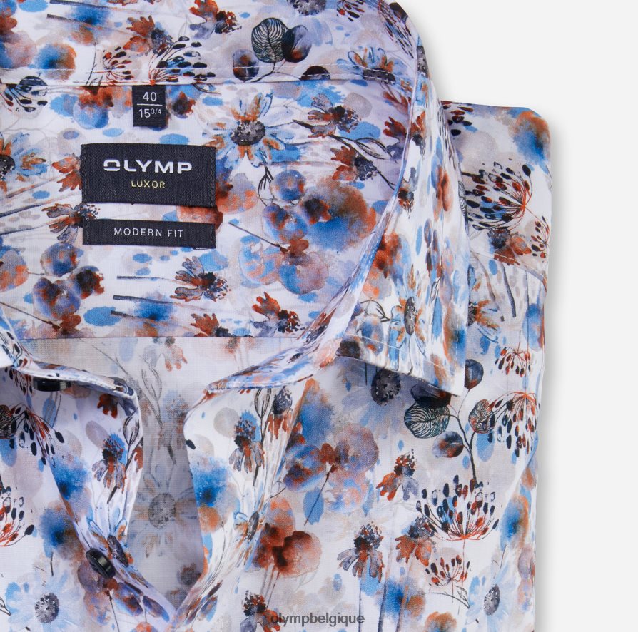 OLYMP FL8P6V951 vêtements coupe moderne louxor, chemise d'affaires, global kent, orange