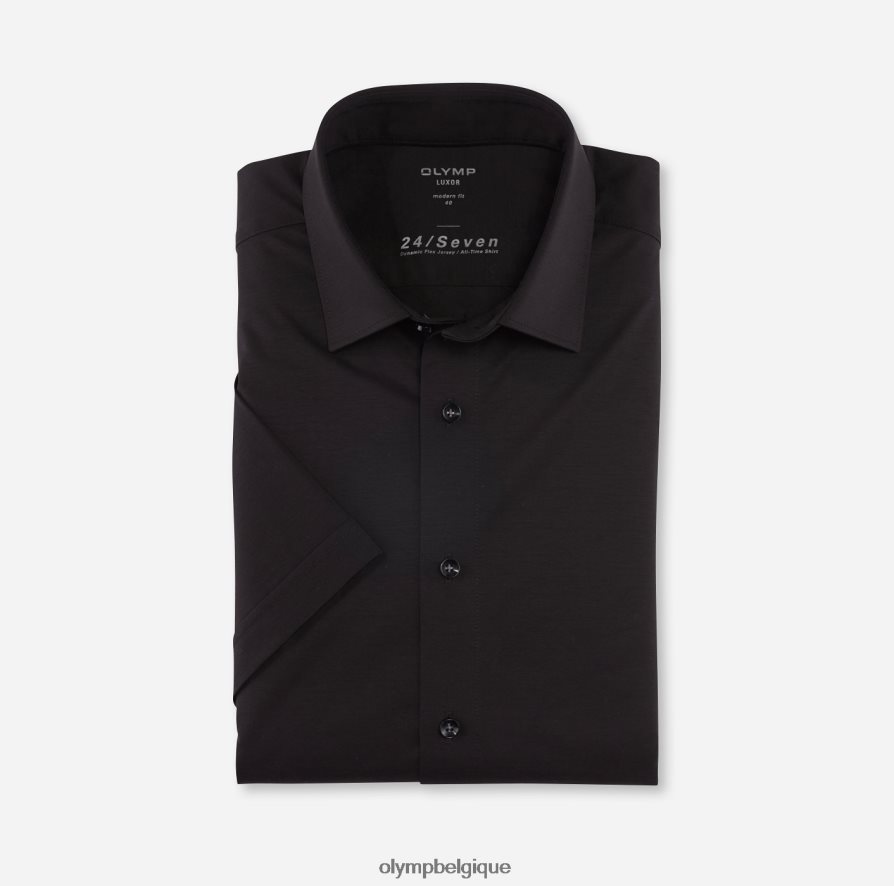 OLYMP FL8P6V976 vêtements luxor 24/7 modern fit, chemise business, new kent, noir